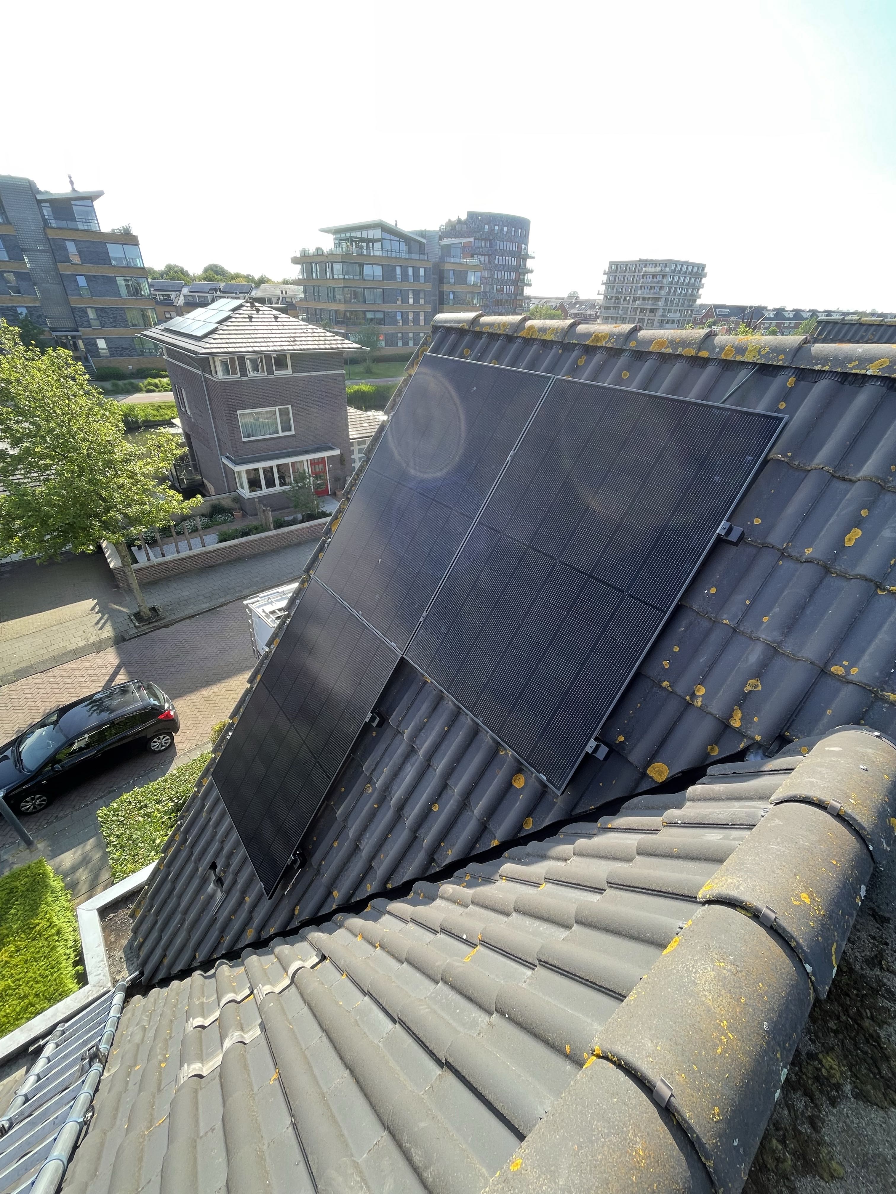 Foto van zonnepanelen